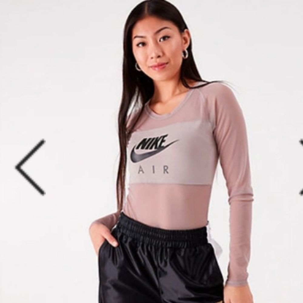 Nike Sheer Gray Bodysuit